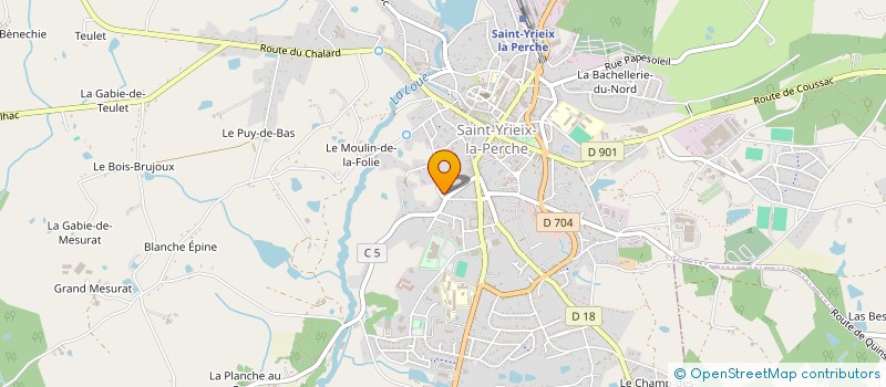 localisation de l'entreprise SCI LASOPE à SAINT-YRIEIX-LA-PERCHE