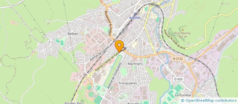 localisation de l'entreprise SCI LASPAROTCH à AURILLAC