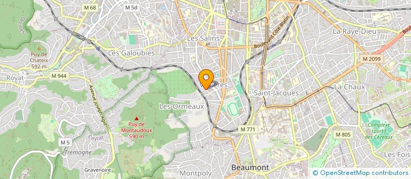 localisation de l'entreprise SCI LASPEYRAS  CLERMONT-FERRAND