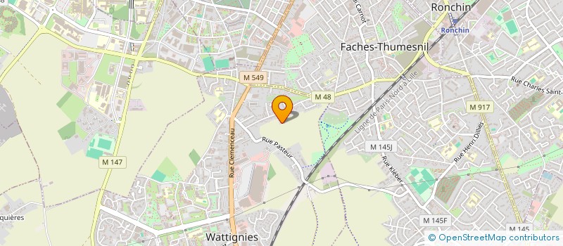 localisation de l'entreprise SCI LASRI COURNONTERRAL  WATTIGNIES