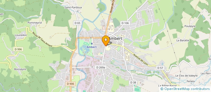 localisation de l'entreprise SCI LASSALE  AMBERT