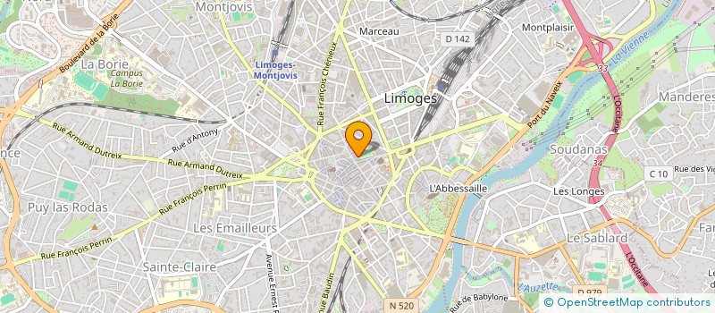 localisation de l'entreprise SCI LASSALLE IMMOBILIER à LIMOGES