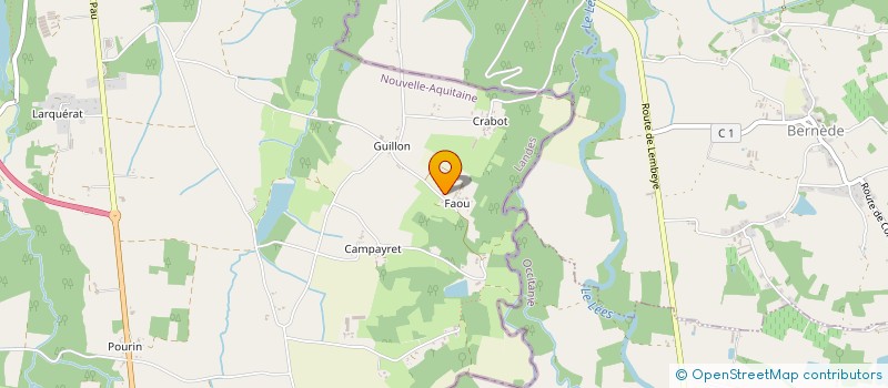 localisation de l'entreprise SCI LASSALLETTE  AIRE-SUR-L'ADOUR