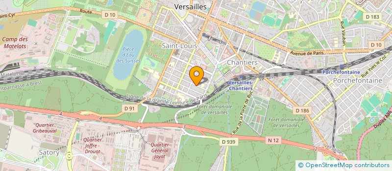 localisation de l'entreprise SCI LASSER à VERSAILLES