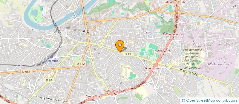 localisation de l'entreprise SCI LASSERRE à ALBI