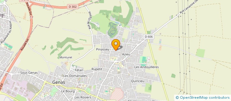 localisation de l'entreprise SCI LASSERRE  GENAS