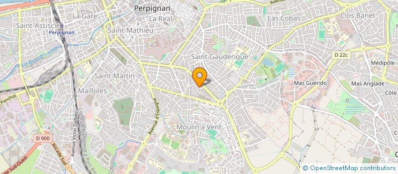 localisation de l'entreprise SCI LASSIER  PERPIGNAN