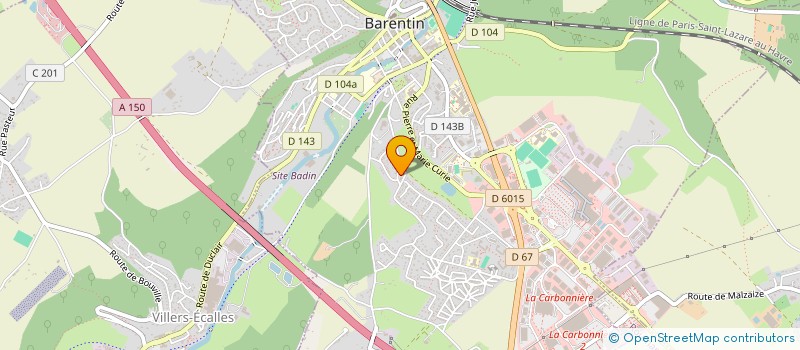 localisation de l'entreprise SCI LASSON  BARENTIN