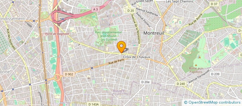 localisation de l'entreprise SCI LASSOUED à MONTREUIL