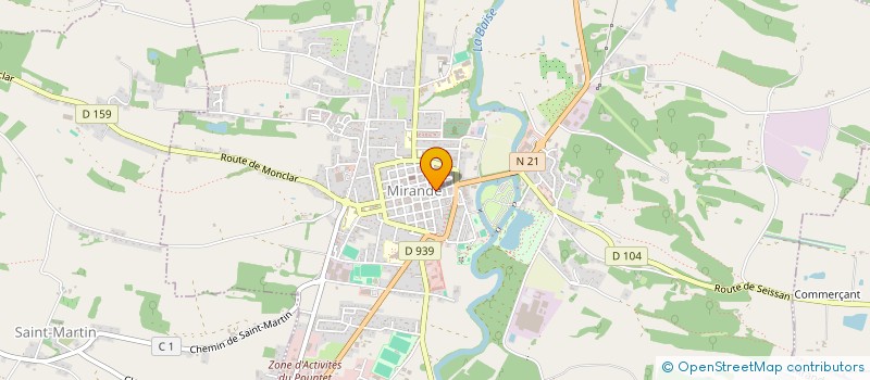 localisation de l'entreprise SCI LASSUS DAHACHE ET ASSOCIES à MIRANDE