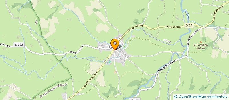 localisation de l'entreprise SCI LASTAPIS ERNEST  BRUGES-CAPBIS-MIFAGET