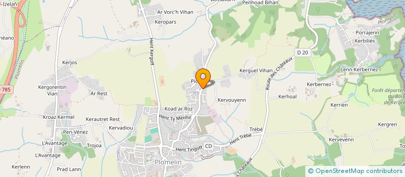 localisation de l'entreprise SCI LASTGO  PLOMELIN