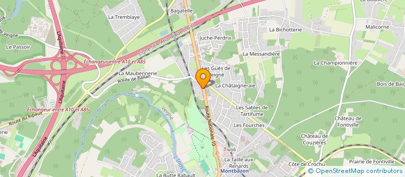 localisation de l'entreprise SCI LAT 33 à VEIGNE