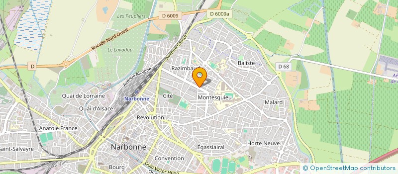 localisation de l'entreprise SCI LATAIN à NARBONNE
