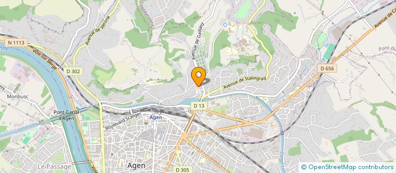 localisation de l'entreprise SCI LATASS  AGEN