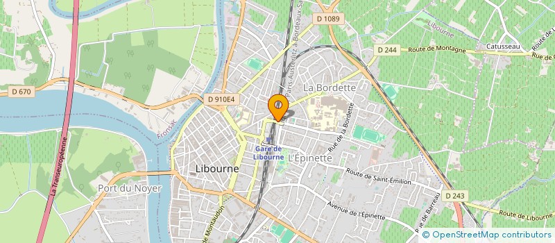 localisation de l'entreprise SCI LATASTE  LIBOURNE