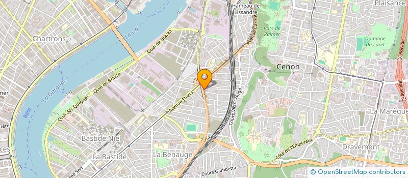 localisation de l'entreprise SCI LATASTE  CENON