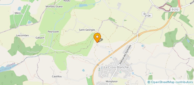 localisation de l'entreprise SCI LATASTE & BLASENHAUER  LA CROIX-BLANCHE