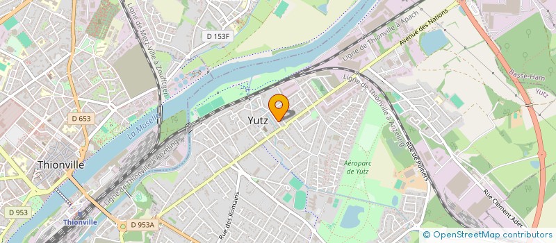 localisation de l'entreprise SCI LATECOERE  YUTZ