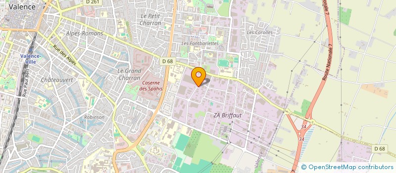 localisation de l'entreprise SCI LATECOERE R S à VALENCE