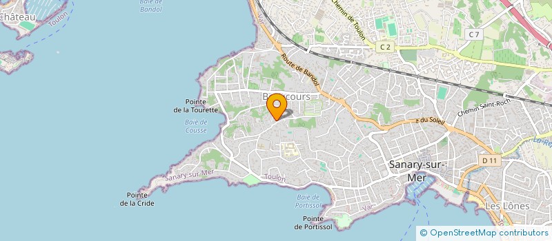 localisation de l'entreprise SCI LATHRESE à SANARY-SUR-MER
