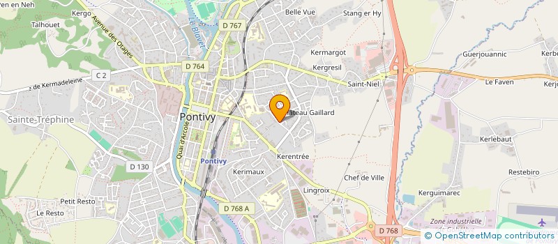 localisation de l'entreprise SCI LATIF  PONTIVY