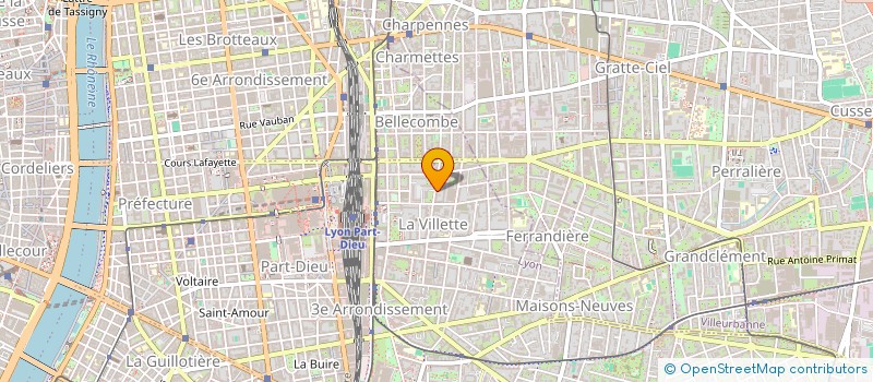 localisation de l'entreprise SCI LATINAVENTURA  LYON