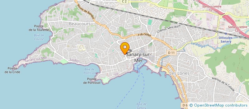 localisation de l'entreprise SCI LATINE à SANARY-SUR-MER