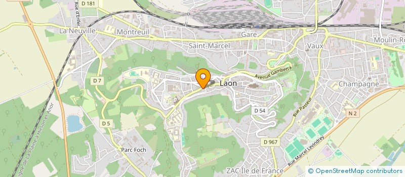 localisation de l'entreprise SCI LATINES à LAON