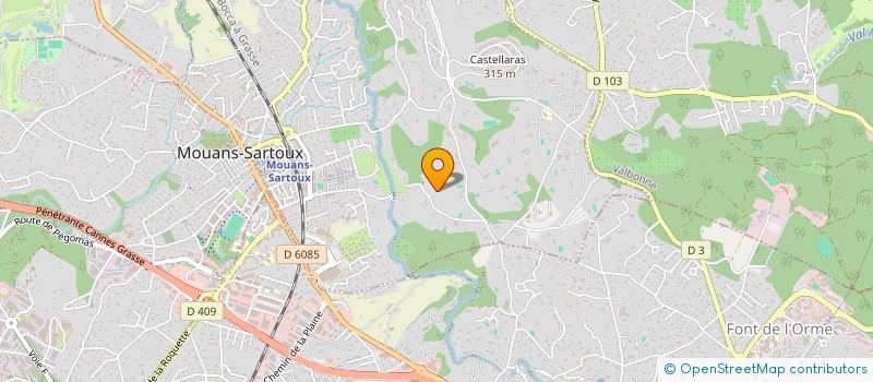 localisation de l'entreprise SCI LATIS  MOUANS-SARTOUX