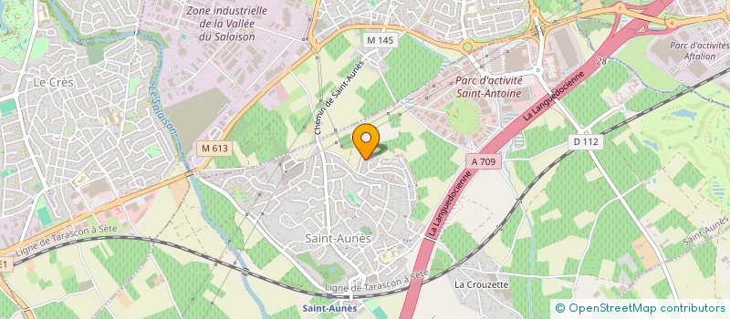 localisation de l'entreprise SCI LATITUDE 43  SAINT-AUNES