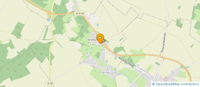 localisation de l'entreprise SCI LATITUDE  FREMECOURT