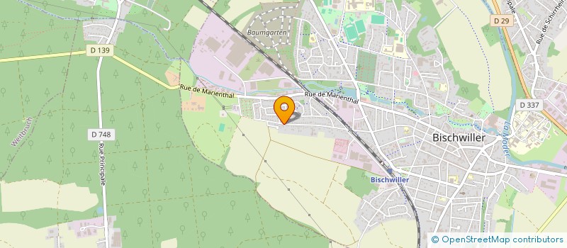 localisation de l'entreprise SCI LATITUDE  BISCHWILLER