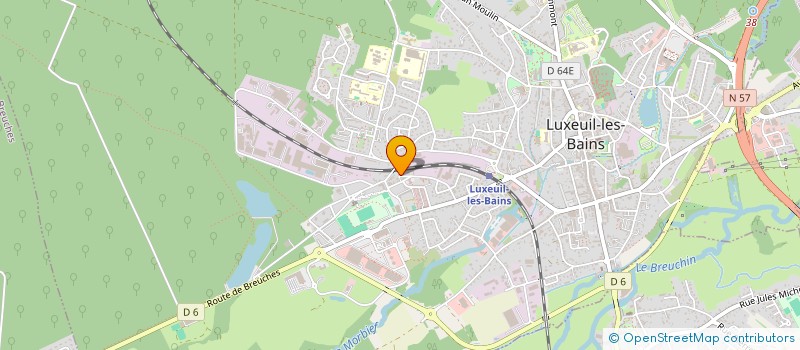 localisation de l'entreprise SCI LATITUDE 70 à LUXEUIL-LES-BAINS