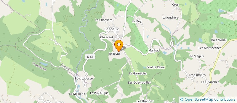 localisation de l'entreprise SCI LATITUDE  LASCAUX