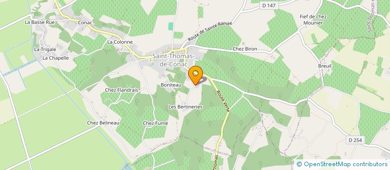 localisation de l'entreprise SCI LATOUR 171  SAINT-THOMAS-DE-CONAC