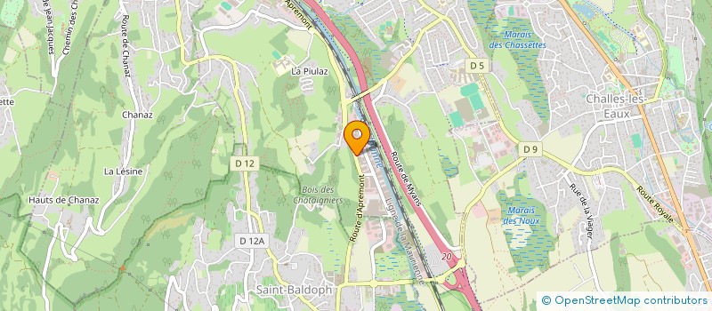 localisation de l'entreprise SCI LATOUR  LA RAVOIRE