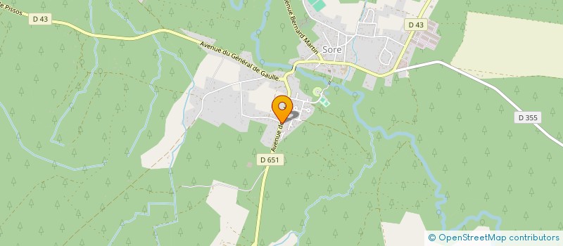 localisation de l'entreprise SCI LATOUR à SORE