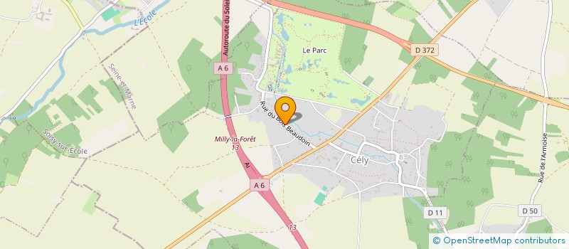 localisation de l'entreprise SCI LATROBE  CELY