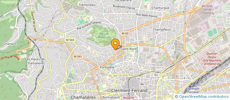 localisation de l'entreprise SCI LATTARD BRIDIER  CLERMONT-FERRAND