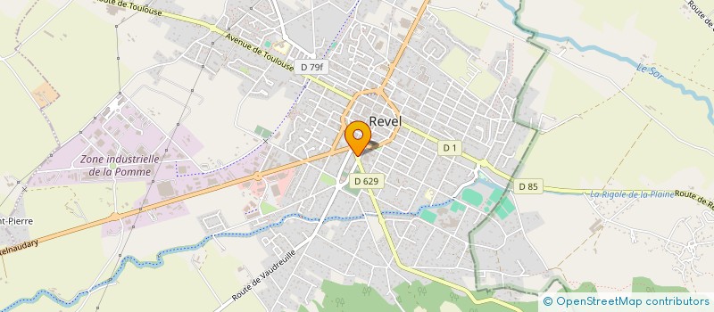 localisation de l'entreprise SCI LATTES  REVEL