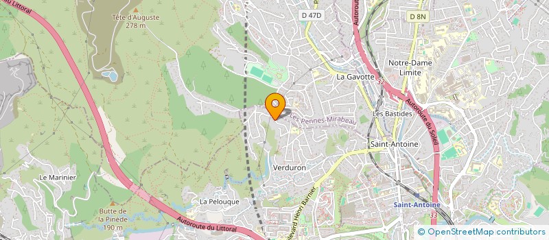 localisation de l'entreprise SCI LAU-LO  HYERES
