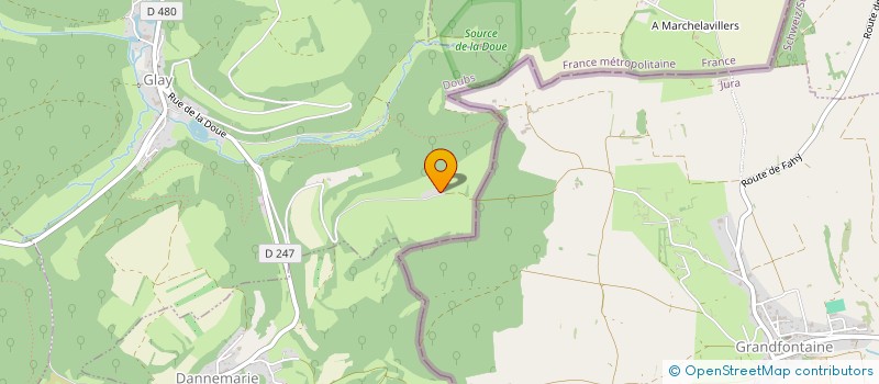 localisation de l'entreprise SCI LAU-MAX  GLAY