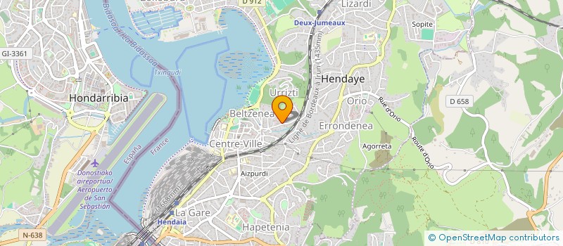 localisation de l'entreprise SCI LAUAK  HENDAYE