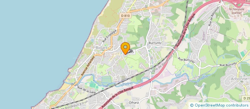 localisation de l'entreprise SCI LAUAK  BIDART