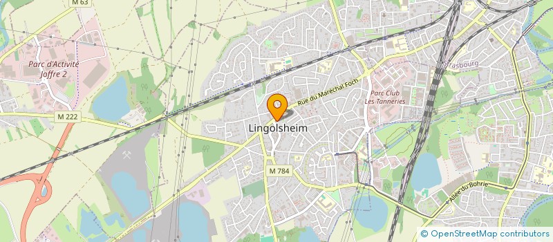 localisation de l'entreprise SCI LAUBACHER  LINGOLSHEIM