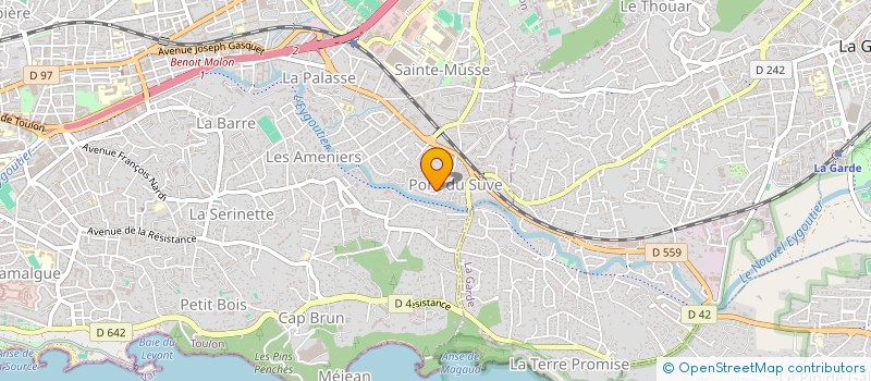 localisation de l'entreprise SCI LAUBARO  TOULON