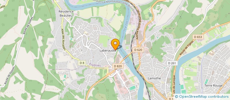 localisation de l'entreprise SCI LAUBAS II  PRADINES