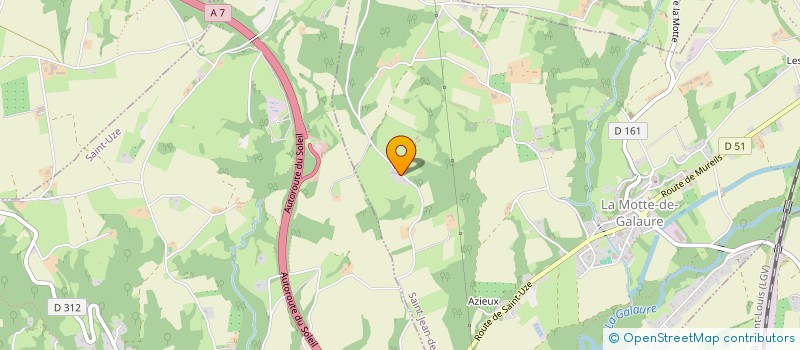 localisation de l'entreprise SCI LAUBAT  SAINT-JEAN-DE-GALAURE