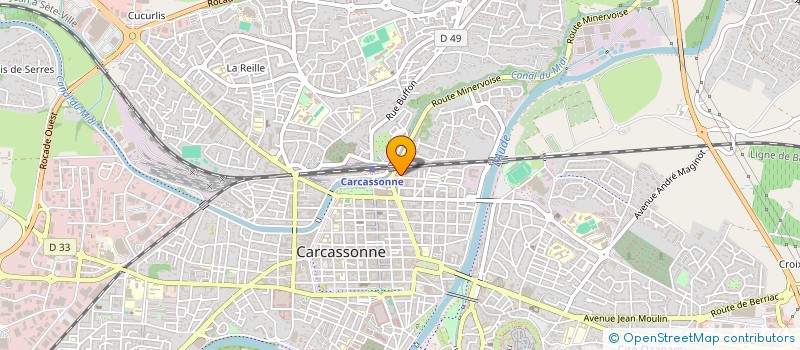 localisation de l'entreprise SCI LAUBE ROCHETEAU à CARCASSONNE